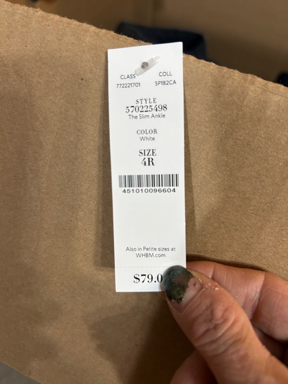 White House Black Market White Straight Dress Pants - Picture 6 of 8